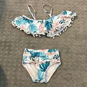 Adorable High Waist Girls swimming Suit